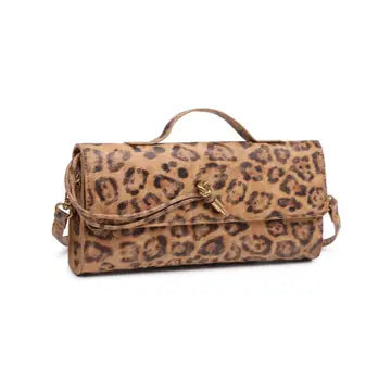 Leopard East West Clutch Crossbody