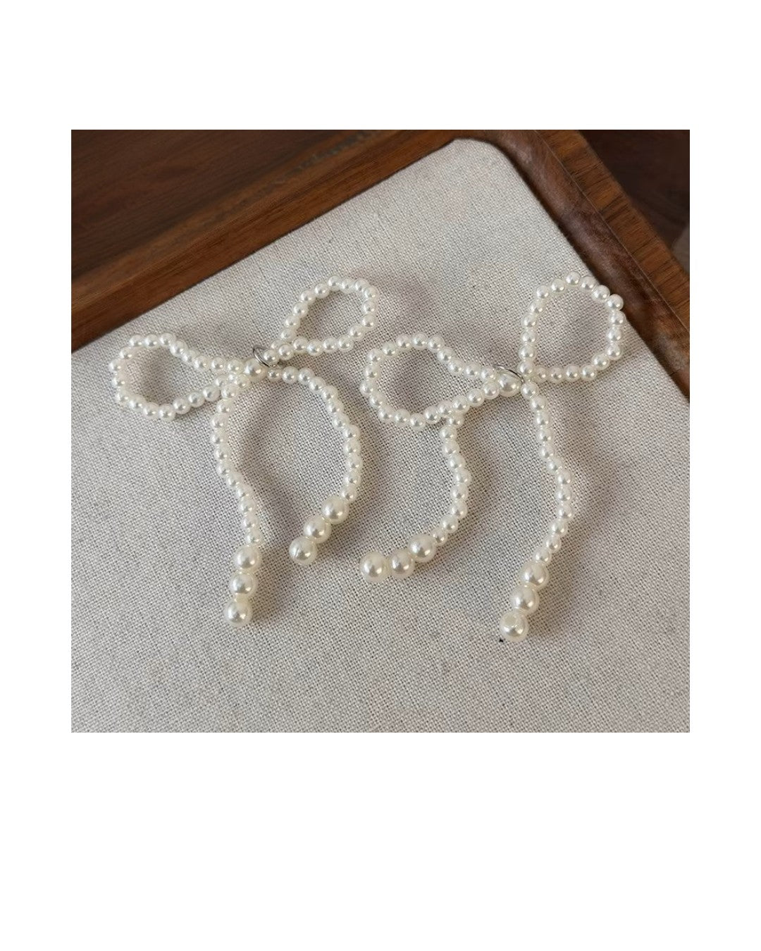 Pearl Bow Shoe Charm Set