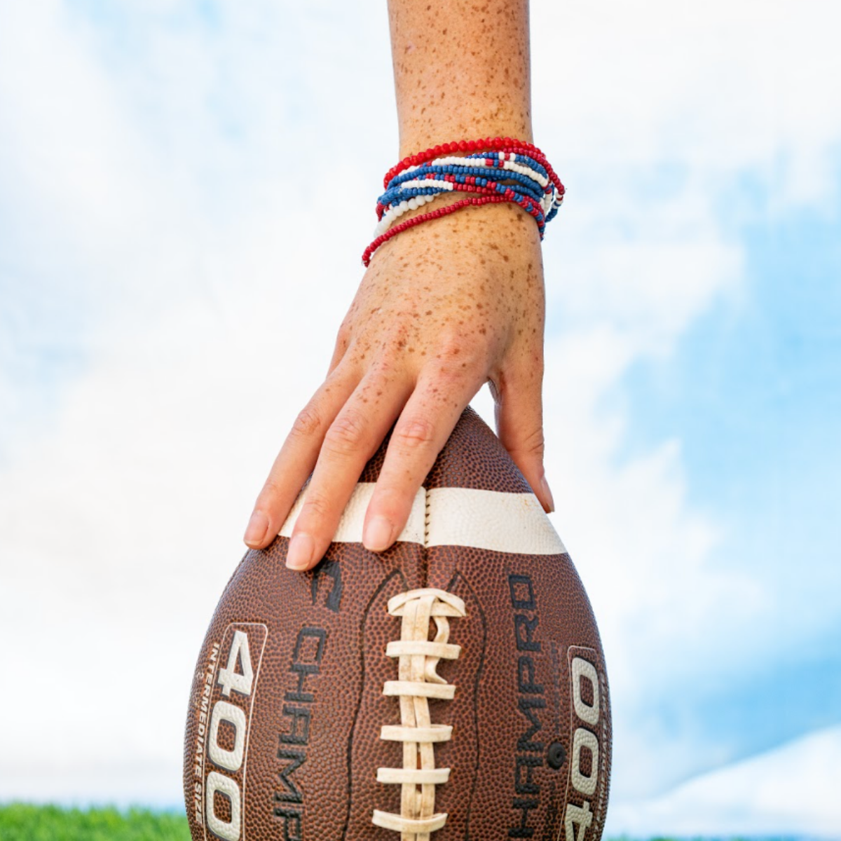 Sage Mixed Stripe Beaded Stretch Bracelets
