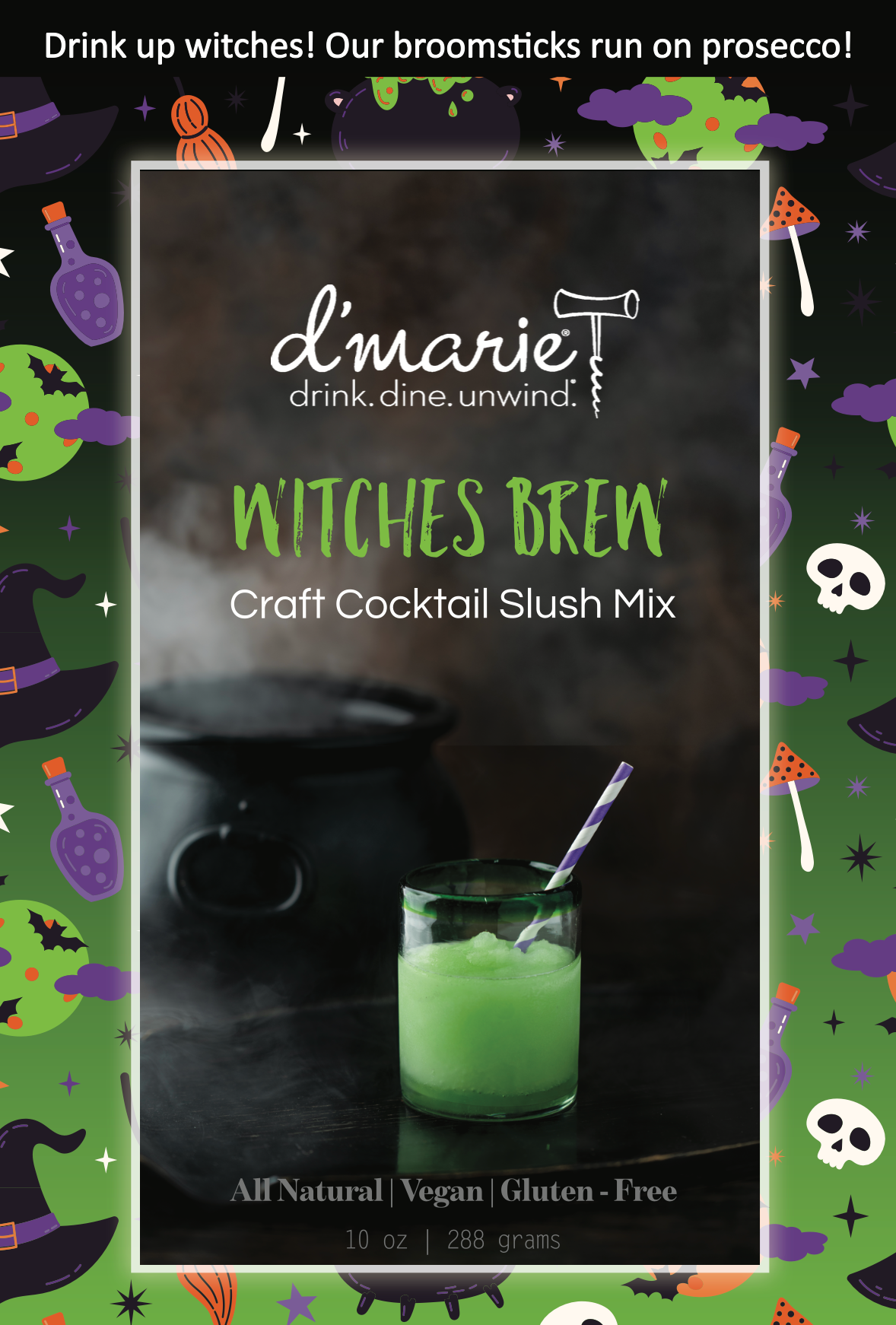 d'marie Witches Brew Craft Cocktail Slush Mix